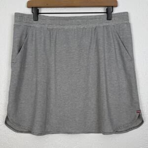 Toad & Co Women's Swifty Trail Skirt Grey Stripe Size XL